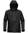 HR-1 Stormtech Epsilon 2 Hooded Soft Shell Jacket Black / Graphite Grey colour image